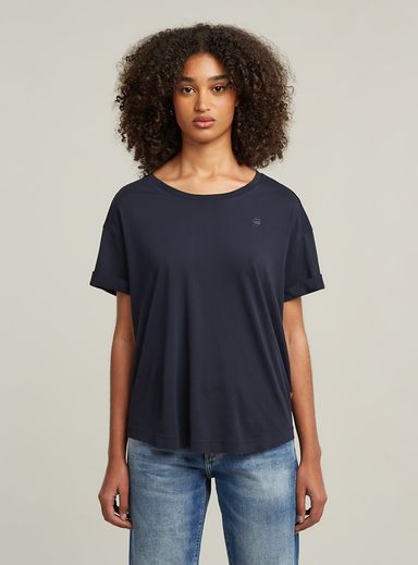 Rolled Up Sleeve Boyfriend Top